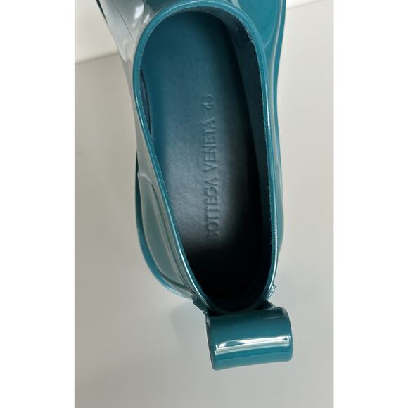 Bottega Veneta Shiny Rubber Blue Ankle Boots 12 US (45 Euro) 680510 IT NIB $650 main image 4